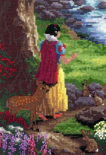 MCG Textiles Disney Dreams Collection By Thomas Kinkade Snow White Vignette 5x7  18 Count