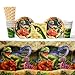 Dino Blast Party Supplies Pack for 16 Guests: Straws, Dessert Plates, Beverage Napkins, Cups, and Table Cover