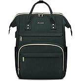 LOVEVOOK Laptop Backpack for Women,15.6 Inch Professional Womens Travel Backpack Purse Computer Laptop Bag Nurse Teacher Backpack,Waterproof Work Bags Carry on Back Pack with USB Port,Dark Green