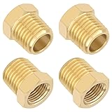 KOOTANS 4pcs Heavy Duty 1/4 NPT Male Thread to 1/8