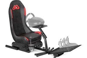 FLAONUSGT Racing Simulator Cockpit Racing Wheel Stand with Seat Steering Gaming Chair Cockpit Driving Seat for for Logitech G29 G920 G923 G27 G25 and Thrustmaster T248X T248 T300RS T150 458 TX
