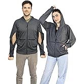 Inspired Comforts Unisex Dialysis & IV Access Hoodie – Dual Arm Zippers, Thumbhole Sleeves & Pockets