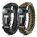 X-Plore Gear Emergency Paracord Bracelets | Set Of 2| The ULTIMATE Tactical Survival Gear| Flint Fire Starter, Whistle, Compass & Scraper/Knife| BEST Wilderness Survival-Kit For Camping/Fishing & More
