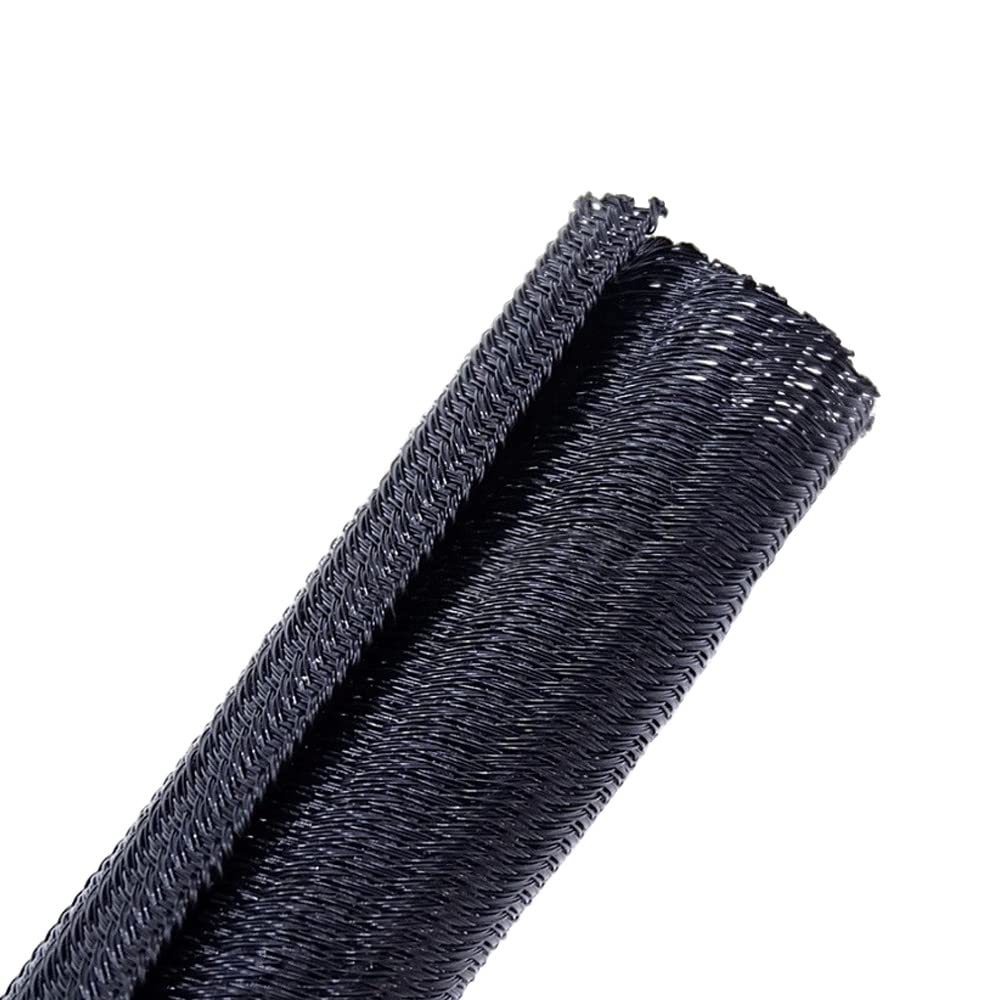 ETOPARS Expandable Braided Sleeving Wire Braided Split Sleeving Cable Loom Tubing Cable Cord Protector Sleeve Flexible Insulated Self Closing Diameter 13mm Length 3 Meters
