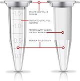 RE-GEN 1.5ml Micro Centrifuge Tubes 500pc Clear Plastic Conical Graduated Snap view 5