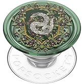 PopSockets Phone Grip with Expanding Kickstand, Adhesive Grip, Harry Potter - Slytherin Floral Crest