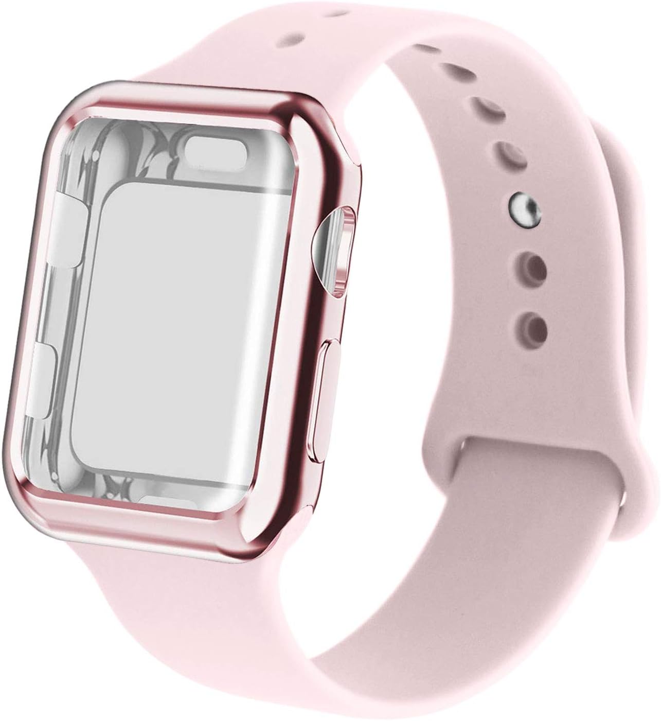 RUOQINI Compatible with Apple Watch Band 38mm 40mm 42mm 44mm, Stainless Steel Loop Replacement Wristband for iWatch Series 4/3/2/1