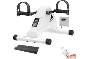 TODO Motorized Pedal Exerciser Mini Exercise Bikes, Under Desk Bike Peddler Exerciser for Seniors Rehab and Arm Leg Physical Therapy