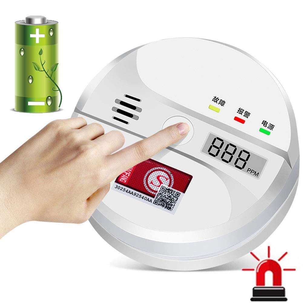 Qititanceqi Carbon Monoxide Alarm Detector Battery Operated Co Detector Alarm Digital Display Carbon Monoxide Detectors