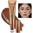 Anglicolor Contour Stick With Cushion Applicator, Liquid Wand, Cream Smooth, Bronzer Stick Lightweight for Face, Vegan & Cruelty-Free (02#Fair/Medium, 12ML)