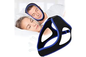 OCVCEBI Anti Snoring Chin Strap,Chin Strap for cpap Users， Anti Snoring Devices, Breathable Stop Snoring Chin Strap Snoring Solution for Users to Keep Mouth Closed