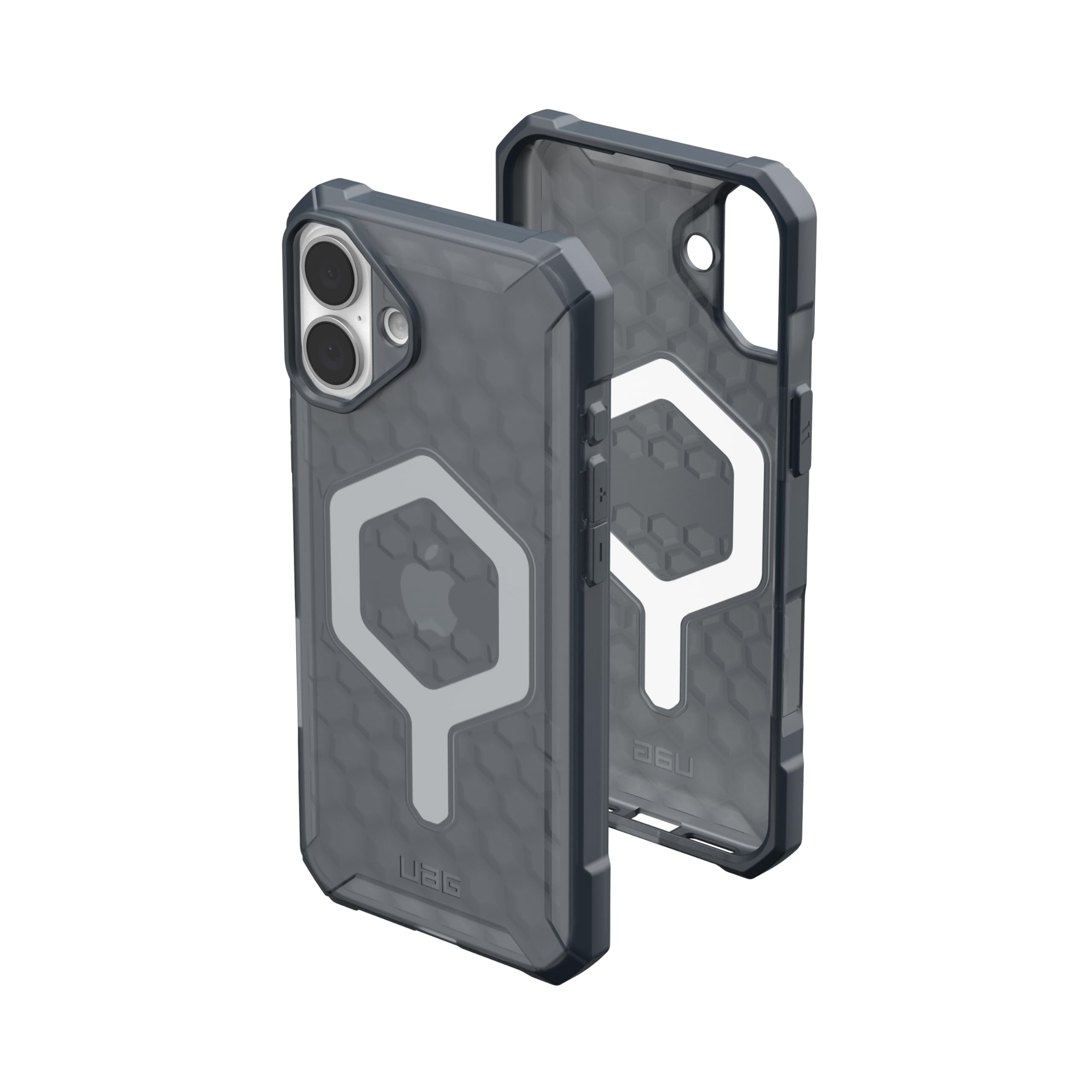 URBAN ARMOR GEAR UAG Designed for iPhone 16 Plus Case 6.7" Essential Armor - Compatible with MagSafe Charging Rugged Slim Sleek Shockproof Anti-Slip Military Grade Protective Cover, Ash