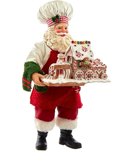Amazon.com: Raz Imports Christmas Gingham Gingerbread Santa