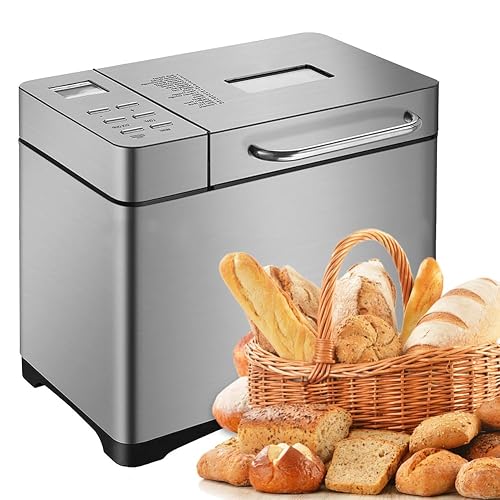 EliteBloom 650W Automatic Bread Machine, Multi Digital Bread Maker with ...