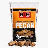 B&amp;B Charcoal Pecan Wood Smoking Chunks for Grilling &amp; BBQ &ndash; 549 Cubic Inches &ndash; Mild, Sweet Hardwood Smoke Flavor for Beef, Pork, Poultry and Seafood