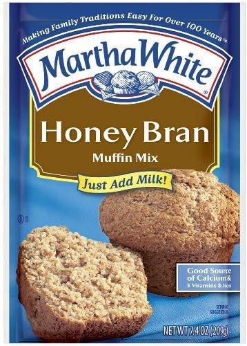 Martha White Honey Bran Muffin Mix 209g Pouch Just Add Milk