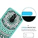 ZTE MAX XL Case, ZTE N9560 Case Clear with HD Screen Protector,AnoKe Mandala Colorful Folwer Cute Women Girls Anti-Slip Ultra Thin Slim Fit Cell Phone Cover Cases for ZTE N9560 - TM CH Mint