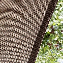 Amgo 20' x 20' x 20' Brown Triangle Sun Shade Sail