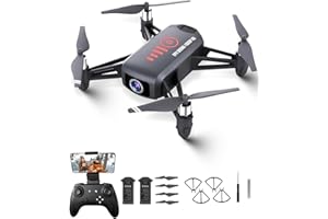 Sozun Drone with Camera, 1080P FPV Mini Drones for kids 8-12 and Adults, 2 Batteries, Altitude Hold, Headless Mode, 360°Flip, Gravity Control, Gestures Selfie, 3 Speed Mode, Drone Gift Toy for Boys Girls