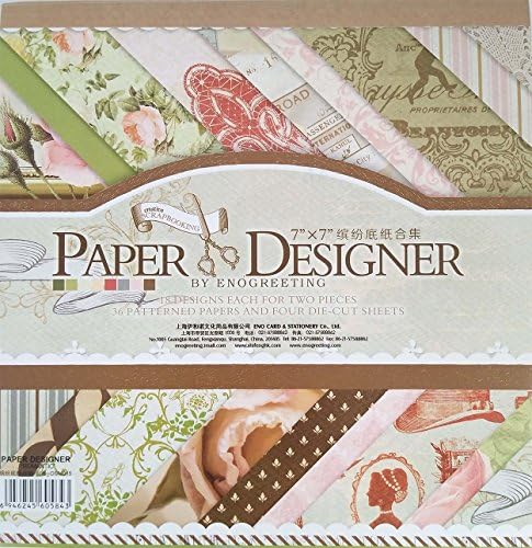 Misscrafts Origami Paper Double Sided Patterened 40 Sheets 7x7-Inch for Folding Paper Craft Art Decoration (Style 015)