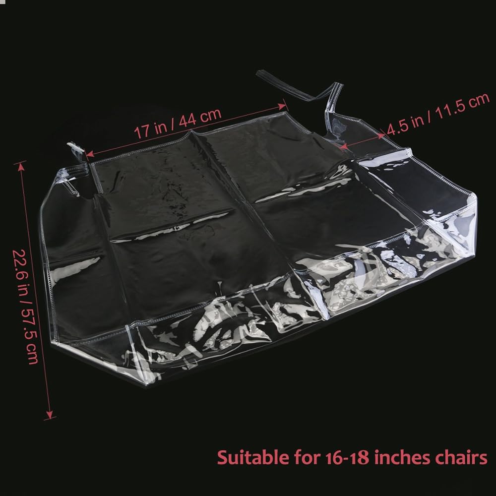 Chair Protector Waterproof PVC Dining Chair Covers Removable, Pack of 2