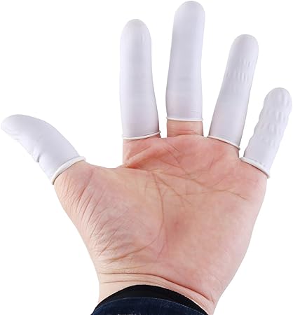 Amazon Co Jp Ccinee 0pcs 指サック 指カバー 滑り止め 静電気防止 指先の磨損を防ぐ 使い捨て ホーム キッチン
