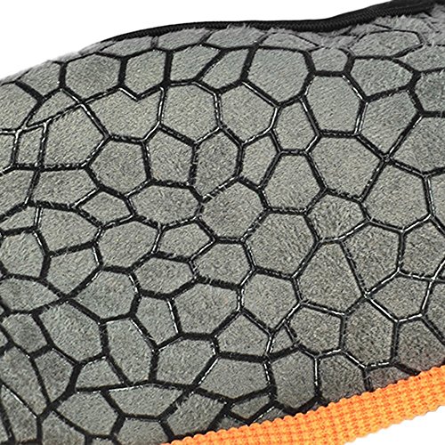 Jelinda New Style Bowling Gloves Professional Silicone Anti-skid Wrist Support Left and Right Hand Bowling Gloves for Men and Women(1 Pair) (Orange-M) - Thumbnail 3