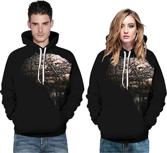 Amazon スウェットシャツフード付きメンズ パーカー ユニセックス 3dハロウィン プリント長袖 ポケット 秋冬プルオーバー 快適 カジュアル スポーツ登山 旅行 仕事 通学 ハイキング アウトドア パーカートレーナー トレーナー パーカー 通販