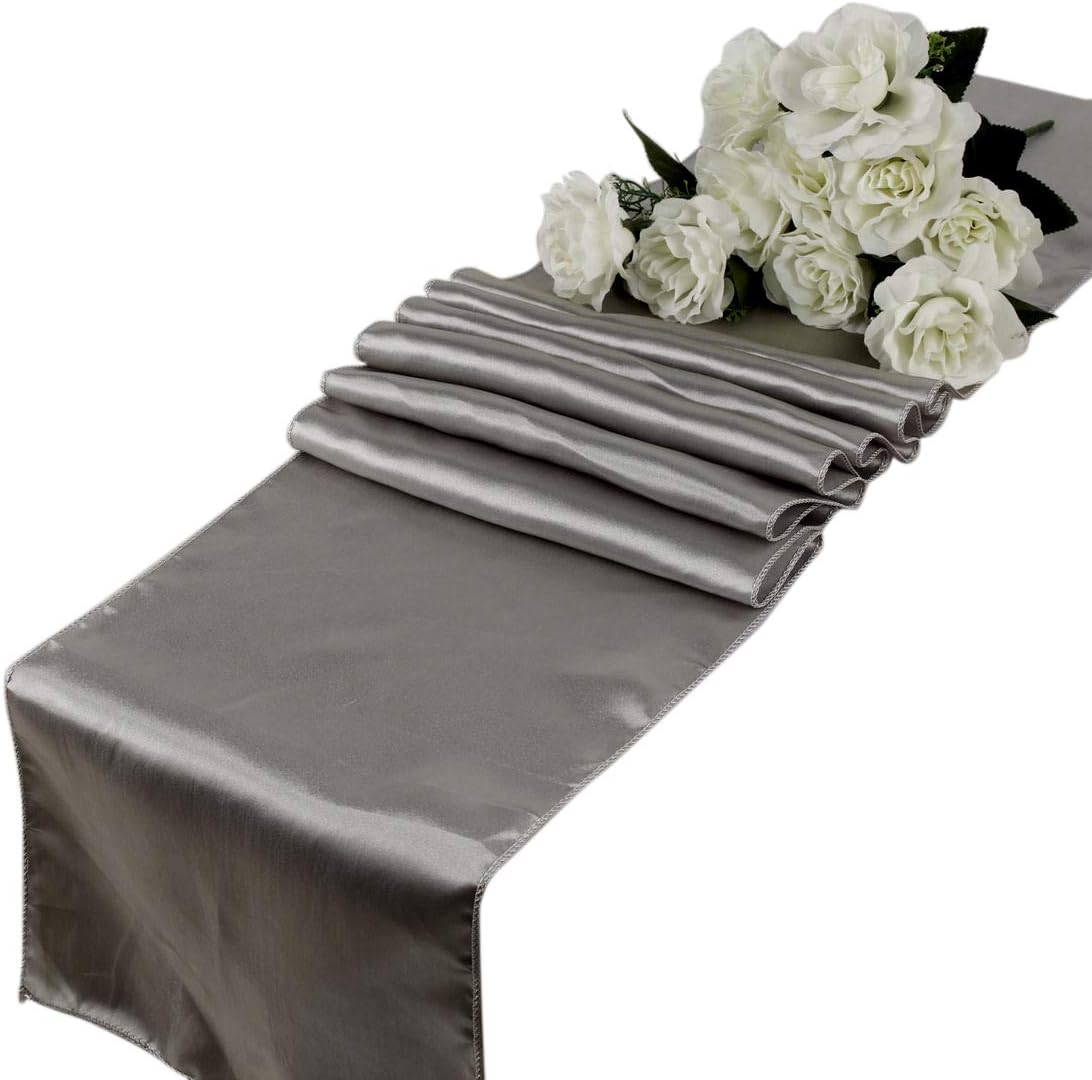 Best table runner 12 inches gray