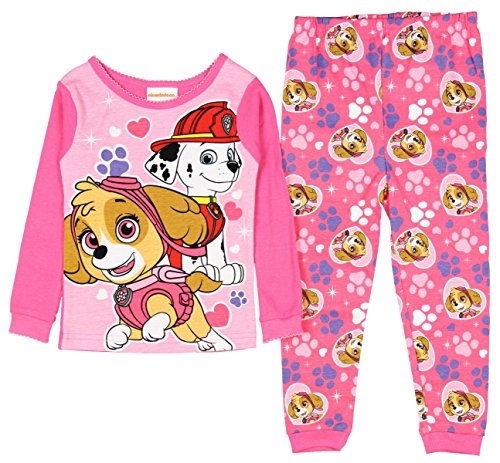 Paw Patrol Little Girls Toddler Skye Cotton Pajama Set