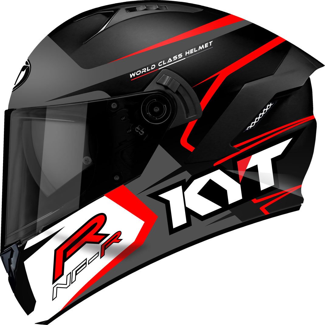 Full KYT nfr NFR Track Helmet Matt Grey Helmet Casque L Track matt