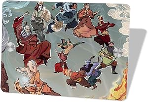 Qwtykeertyi The Last Airbender Door Sign 5.5 X 7.5 Inch Vinyl Decal Indoor Outdoor Window