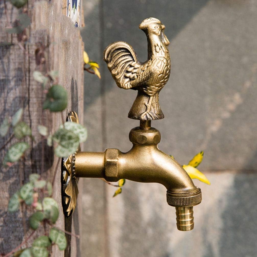 Jardín Faucet Art Forma Animal Campo Antiguo Montado en la ...