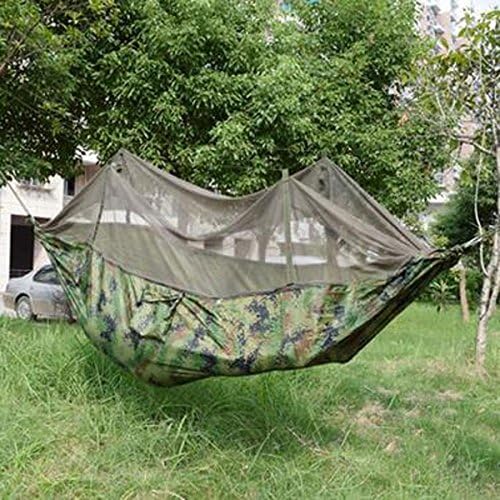Yosoo Outdoor Camping Travel Jungle Hammock with Mosquito Net Army Green