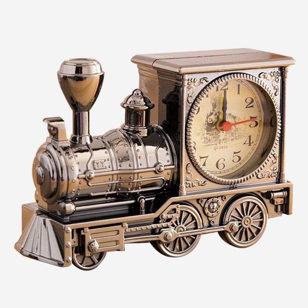 Amazon Co Jp 目覚まし時計カチカチ音をたてるヴィンテージアナログ目覚まし時計大音量寝室の目覚まし時計子供大人と重い枕木目覚まし時計 A ホーム キッチン