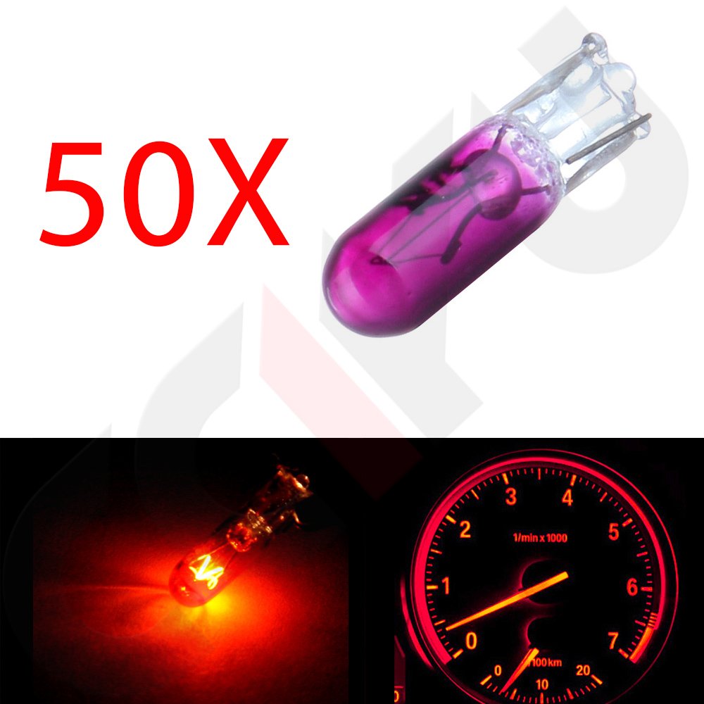 cciyu T5 Halogen Bulbs 74 Light Bulb Instrument Panel Guage Cluster Dashboard Light
