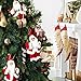CHENGMON Christmas Santa Claus Ornaments Decorations for Tree Hanging Figurines Collection Traditional Holding Home Decors Set of 9 Pcs Assortment Pack 6