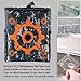 Elongdi Target Pouch with 4 Nail Free Hooks Target Toys, Target Bag Storage Carry Target Equipment Bag for Nerf N-Strike Elite, Mega and Rival Series
