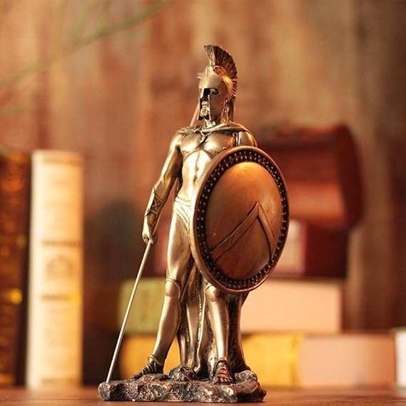 QI-shanping Estatua de la Escultura de 25 cm Romana Antigua Armadura