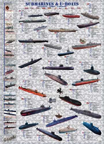 EuroGraphics Submarines and U Boats 1000 Piece Puzzle