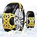 ZONETECH Tire Snow Chains - Premium Quality Strong Durable All Season Anti-Skid Car, Universal Fit for Truck, SUV, and Pick Up,for Emergencies and Road Trip 6-Pack