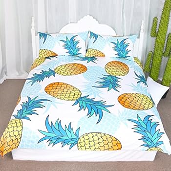 Amazon.com: 3 Pieces Summer Tropical Pineapples Duvet