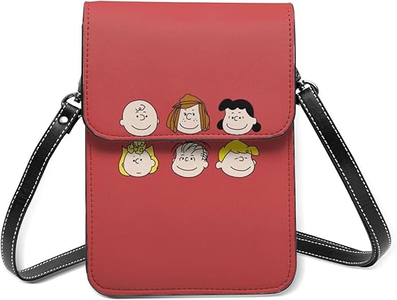 Amazon Danesi 携帯入れ 小さめ 斜め掛け スマホポーチ スヌーピー ショルダーバッグ 携帯ホルスター ミニショルダー ポシェット レザー アニメ キャラクター レディース シューズ バッグ