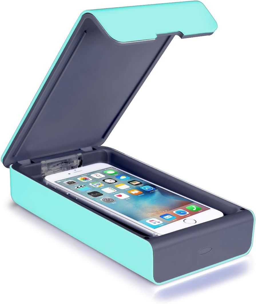 KMOOL UV Cell Phone Sanitizer,Smart Phone Sanitizer UV,UV Toothbrush Sanitizer, Cell Phone Cleaner,Phone Cleaner UV Light,uv sterilizer Box,UV Light Sanitizer for Mobile Phone