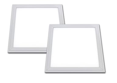 LED Panel 30x30cm wasserdicht 18 Watt sehr flach und leicht IP65 Lichtfarbe 4300K weiß 2er Pack