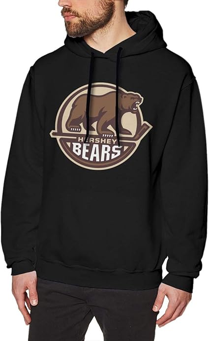 Amazon.com: Hershey Bears Men'S Hoodie Sweatshirt Long Sleeve Athletic Pullover Fleece Fit Sport 