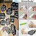 Large Wedding Photo Booth Props 26pcs BizoeRade DIY Party Props, Included 10pcs Black Blank Chalkboard Message Signs & 16pcs Wedding Props with Funny Written TEXT For Weddings Party
