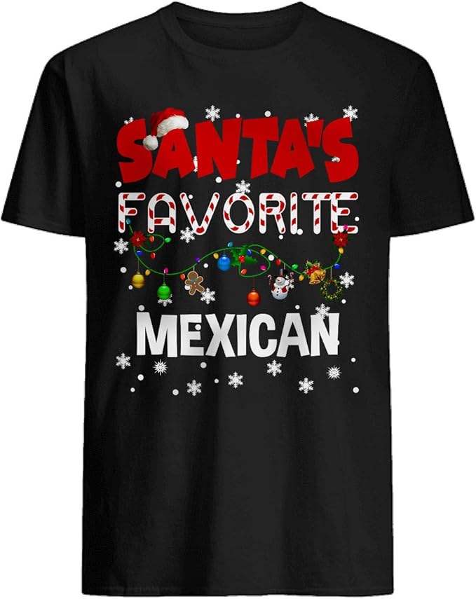 Santa's Favorite Mexican Funny Christmas Santa Mexican Matching