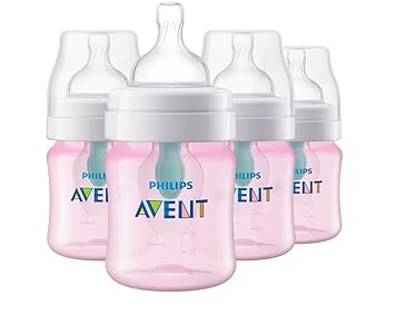 avent pink bottles 4 oz