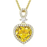 KRZ Heart Necklace for Women, 925 Sterling Silver with Gold Plated Jewelry for Wife Anniversary Christmas Birthday Gifts for Wife Girlfriend Mom Her, Valentines Mothers Day Present